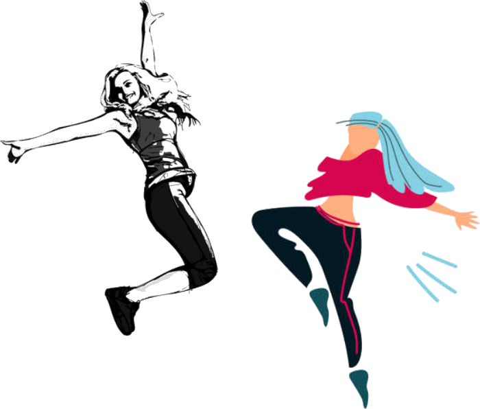 2 girls